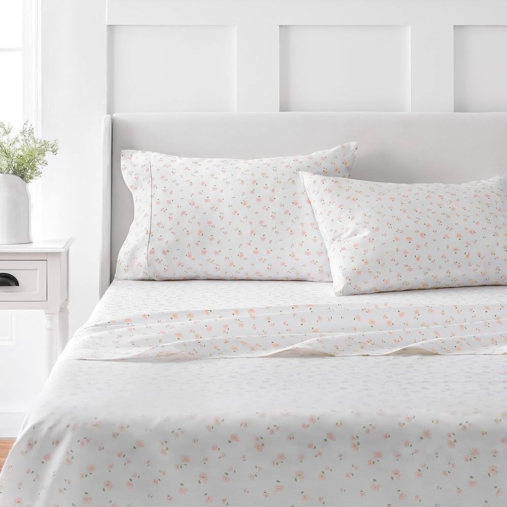 NWT❤️Rachel Ashwell The Farmhouse Shabby Chic Cotton King Sheet Set - Picture 6 of 6
